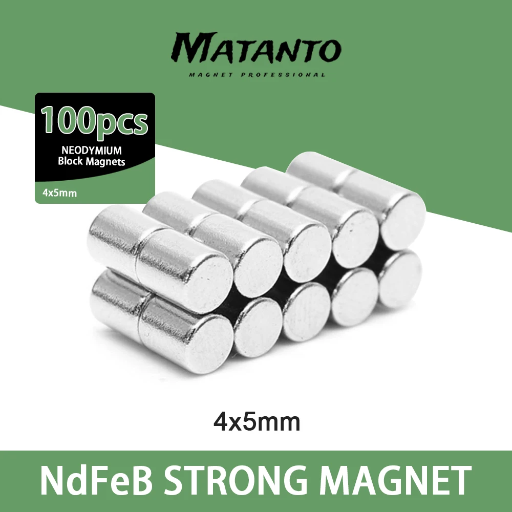 

100/200/300pcs 4x5 mm Powerful Magnets 4mmx5mm Permanent Small Round Magnet 4x5mm Fridge Neodymium Magnet Super Strong 4*5mm