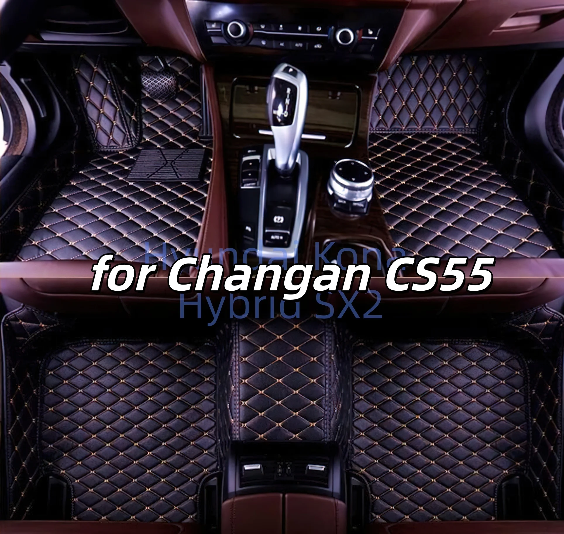 

Аксессуары, автомобильные напольные кожаные коврики, подходят для Changan CS55 2018 2019 2020 202 12022 2023 2024 2025, полный комплект автомобильных ковриков