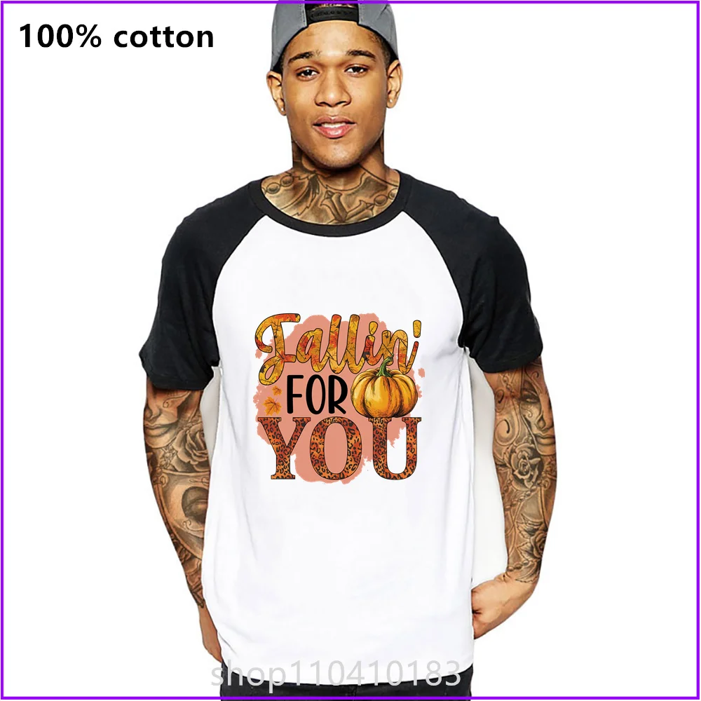 Fallin For You Pumpkin Halloween Day T Shirts For Men'S Women Tshirt T-Shirt Clothing Oversized Manufacturers Custom Sports Shor