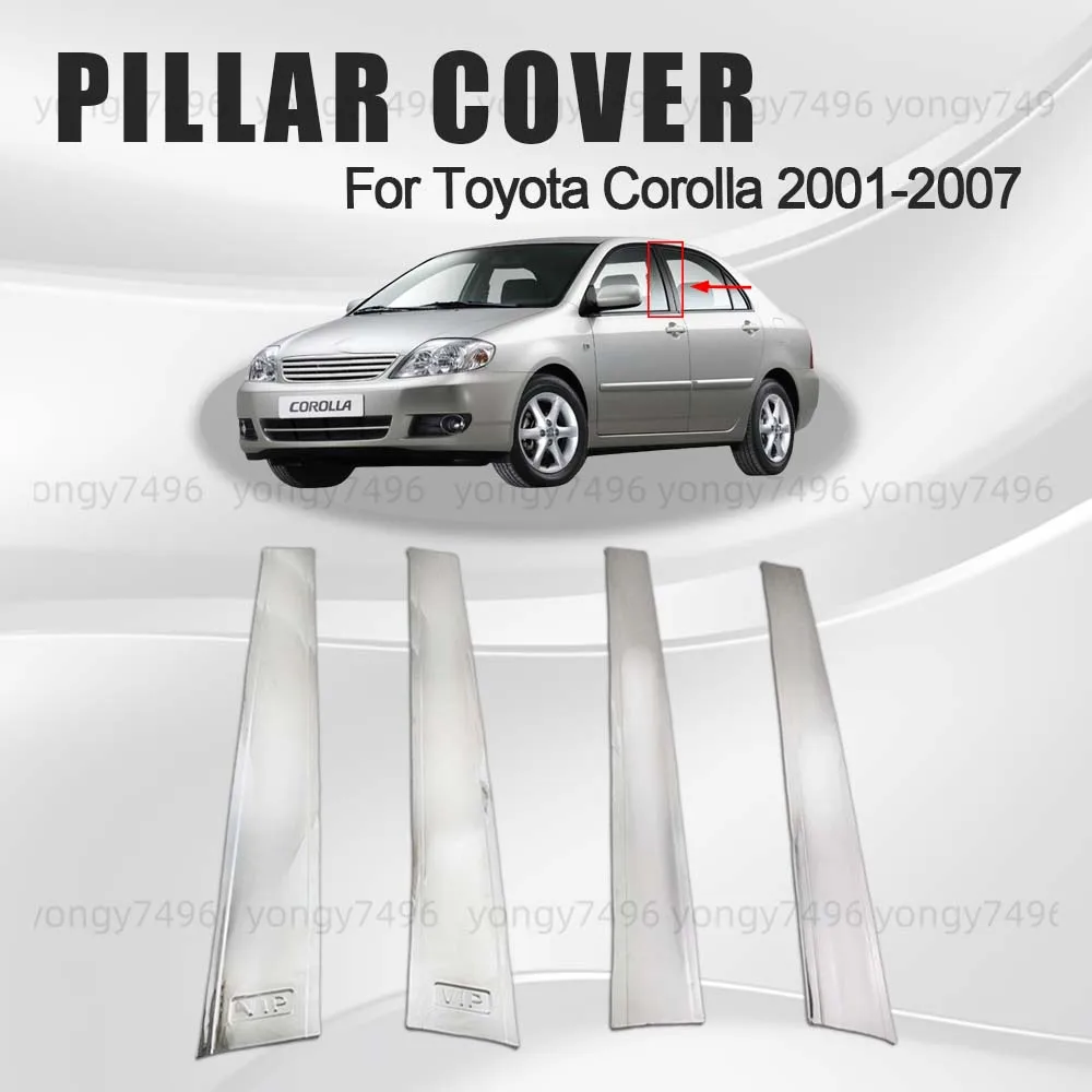 

Car Upgrade Door PILLAR COVER Trim For Toyota Corolla Allex Vios 2001 2002 2003 2004 2005 Car Decoration Cars Accessories