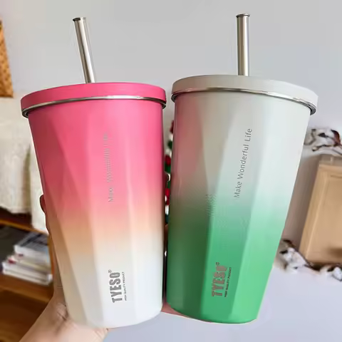 600 M1 Tyeso 텀블러 보온병, 스테인레스 스틸 단열 병, 누출 방지, 이중 벽 카페 컵, 진공 플라스크 자동차, 커피 머그잔