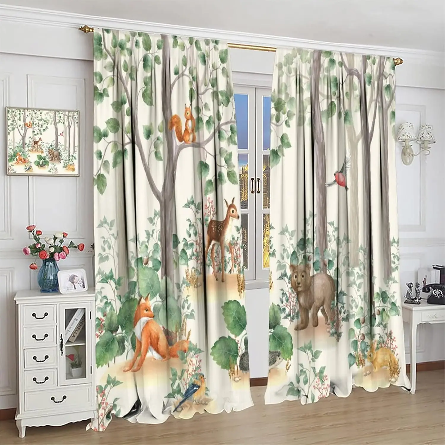 Forest Animal Curta…