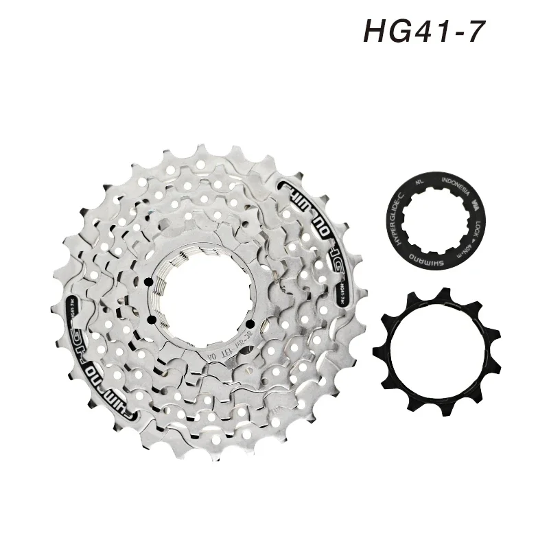 Shimano CS-HG200-7/CS-HG41-7 Mountain Bike 7 Speed 12-32T Freewheel Cassette Sprocket Bicycle Parts