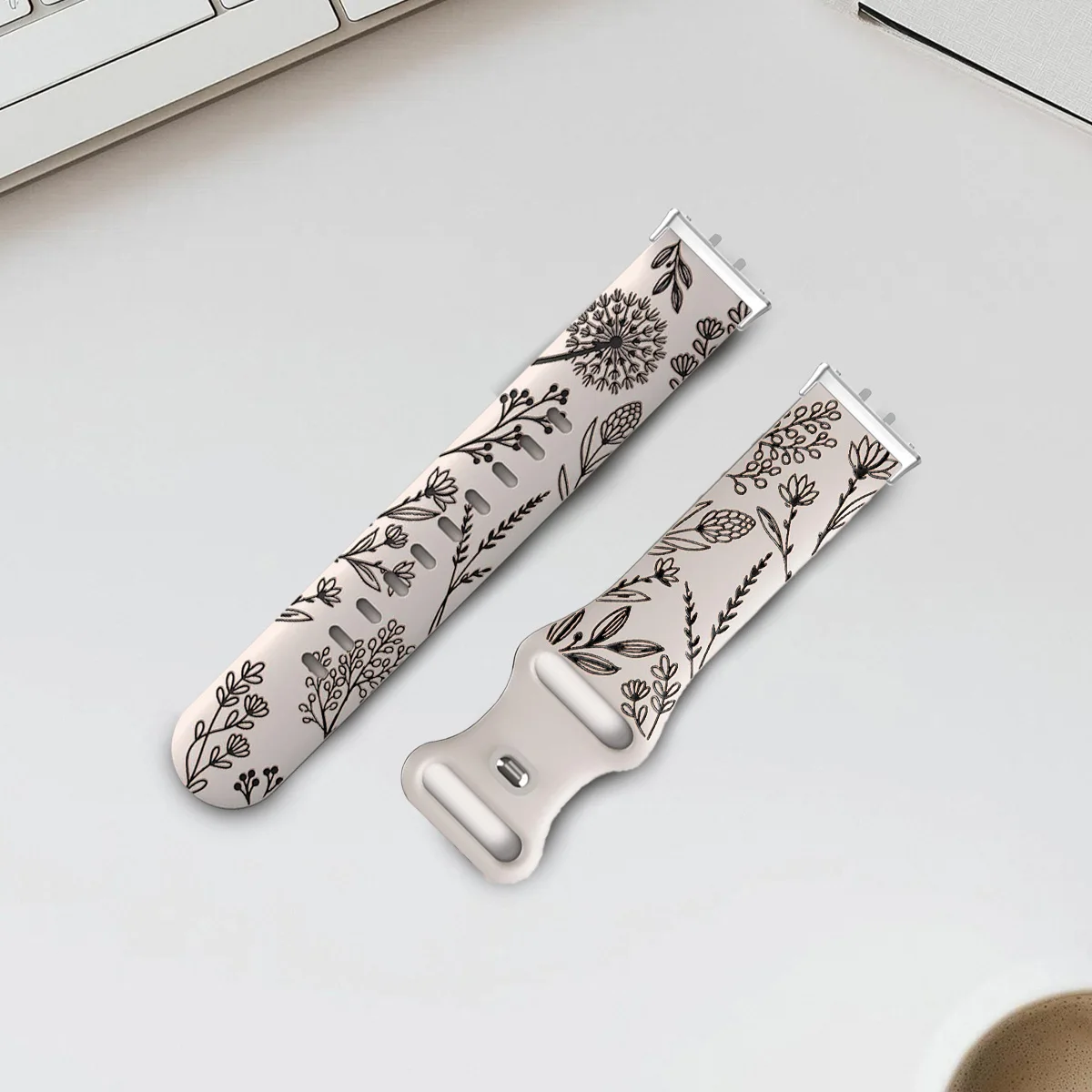 Siliconen gegraveerde damesriem voor Samsung Galaxy Watch Fit 3-band Vervang polsband voor Samsung Galaxy Fit3-armbandaccessoires