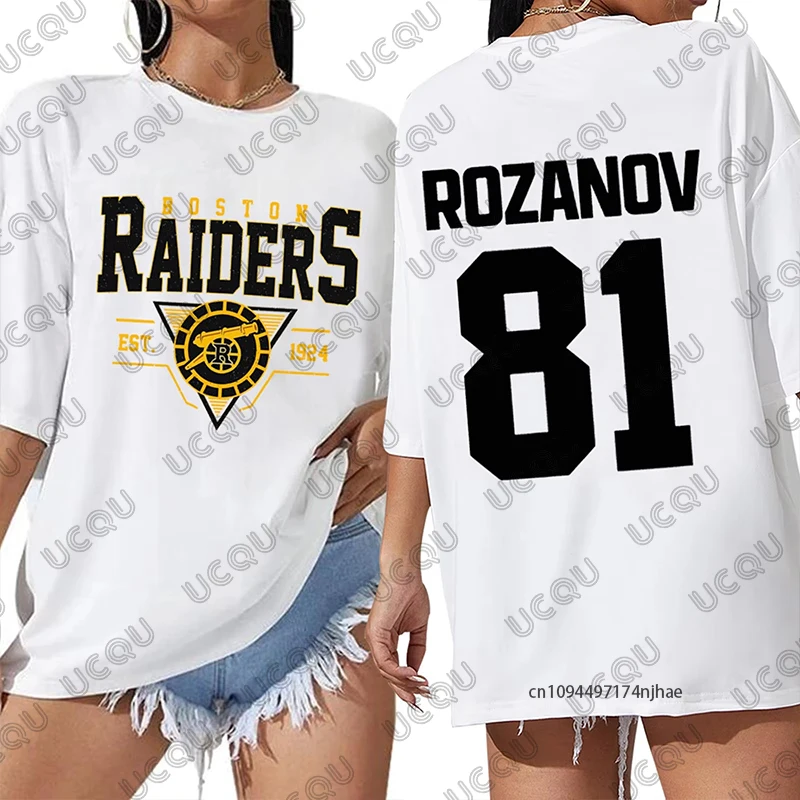 2026 Hot Heated Rivalry Jersey Ilya Rozanov 81 Shane Hollander 24 T-shirt For Women Summer Cotton Tees Oversized Unisex Tops