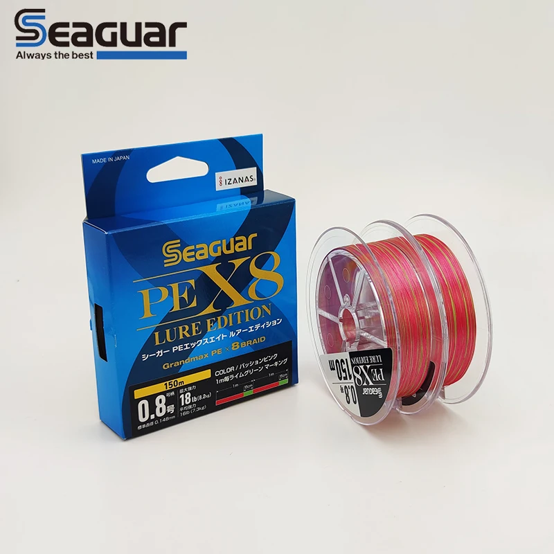 Seaguar 8X Multifilament Line 8 Braided Fishing Line 8 Wire Braided Fishing Cord 8 Strands Japan Surfcasting Fishing Accessories