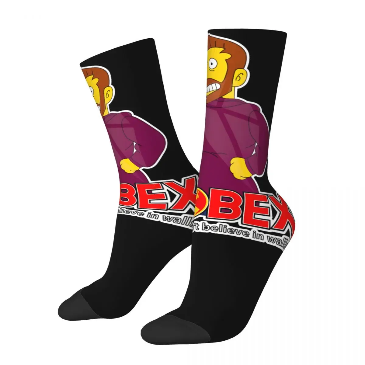 Crazy compression Globex Sock for Men Vintage Globex Seamless Pattern Crew Sock Novelty