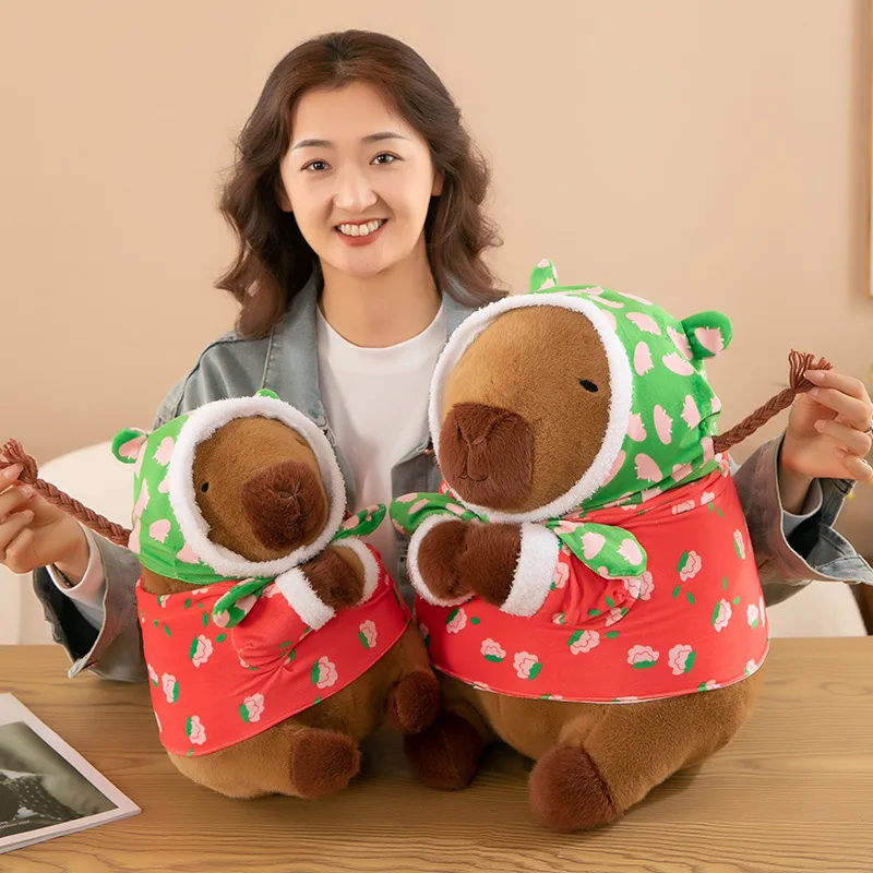 45cm Big Size Capybara Plush Toy Kawaii Simulation Animals Lifelike Soft Stuffed Plushies Doll Cartoon Sofa Pillow Birthday Gift