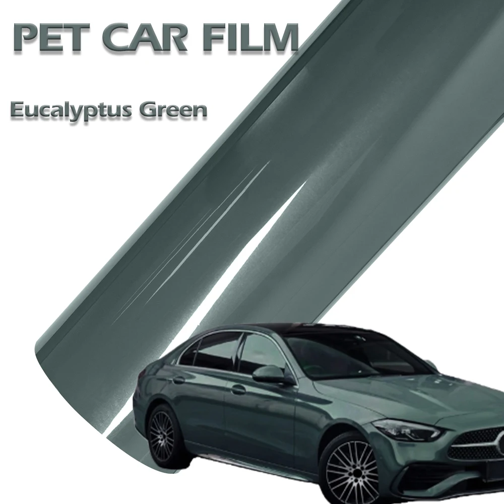 

PET Eucalyptus Green Car Vinyl Wrap Film Waterproof Scratch Resistant Stickers for Auto Motorcycle Body DIY Modification Decal