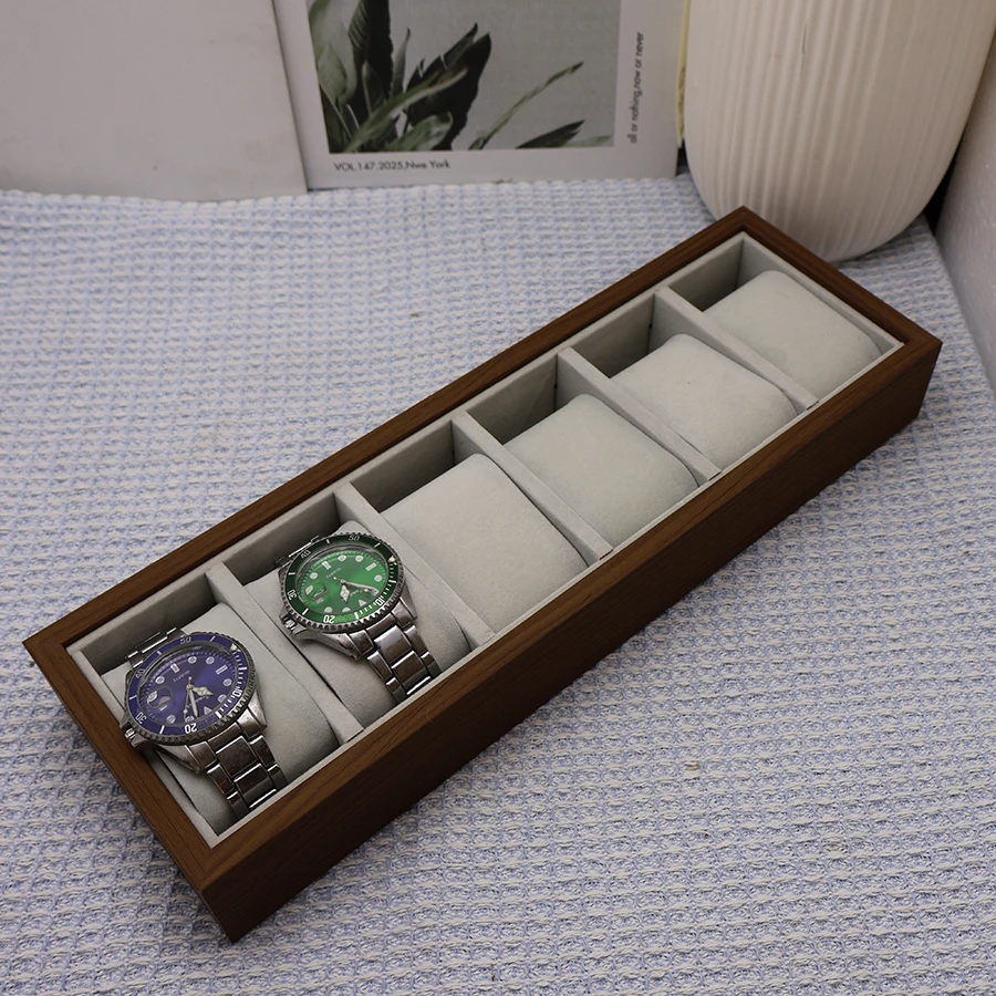 DOKW Jewelry Tray Wooden 6 Gri - Jewelry Store Mens Watches ulasan dan harga