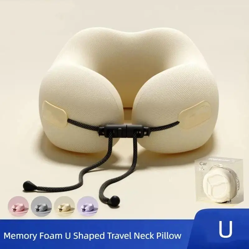 Memory Foam U Shaped Travel Neck Pillow 1/2Pcs Soft Portable Support Cushion for Adult Travel Office Nap