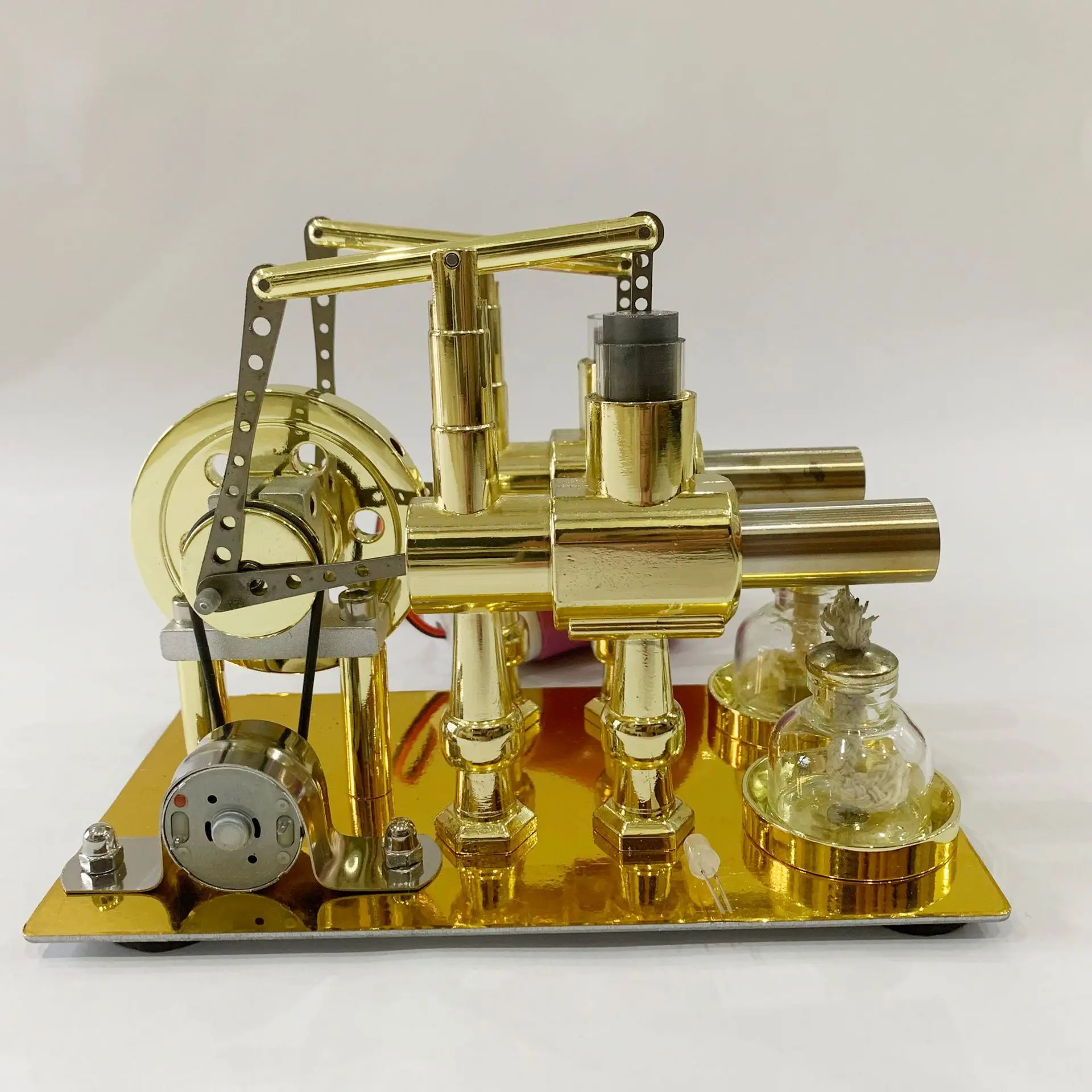 Hot Air Stirling Engine Experiment Model Electric Generator Physical Educational Mini Engine Toy Collection