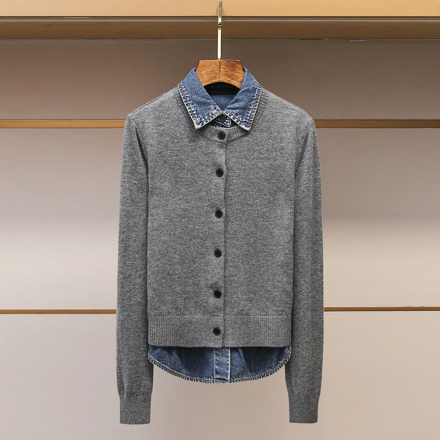 

Женский вязаный кардиган в клетку, модный осенний топ, новинка, высококачественная женская одежда South Oil, подходит для прогулок