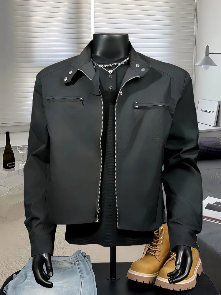 

American Sle Cleanfit ort oulder Padded Jaet Men Haome Workwear Harington Jaet Trendy Baseball orm