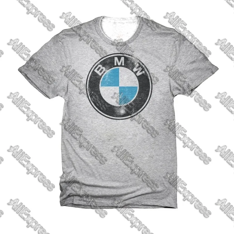 

Новая модная спортивная рубашка BMW с 3D принтом логотипа для гонок на мотоциклах, летняя удобная повседневная футболка с короткими рукавами и круглым вырезом