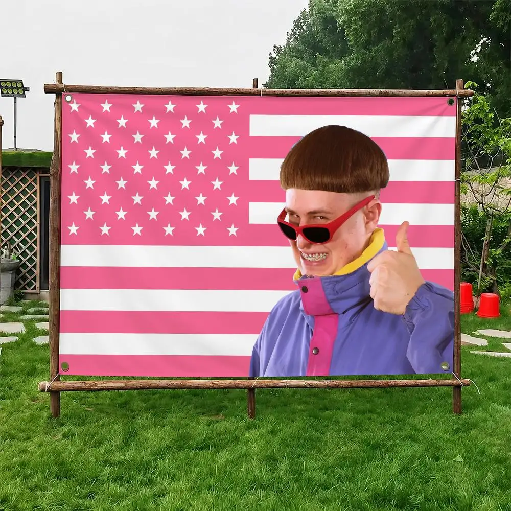 American Singer O-Oliver Tree Flags Custom Wall Hanging Background Art Banner For Bedroom Home Living Room Outdoor Decor