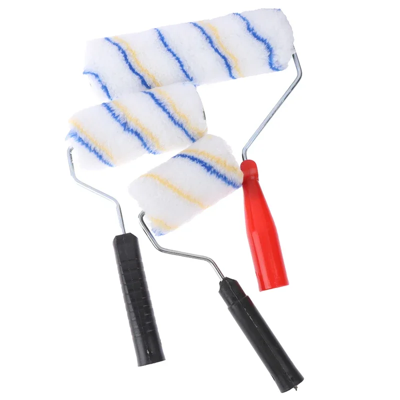 4 /6/9 Roller Brush Paint Roller Short Long Handle Brush Room Wall Painting