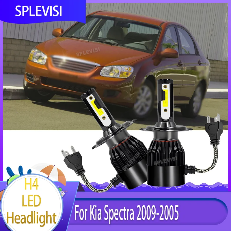 

Advanced COB Technology for Better Visibility LED Car Headlight Vehicle High Low Beam For Kia Spectra 2009 2008 2007 2006 2005