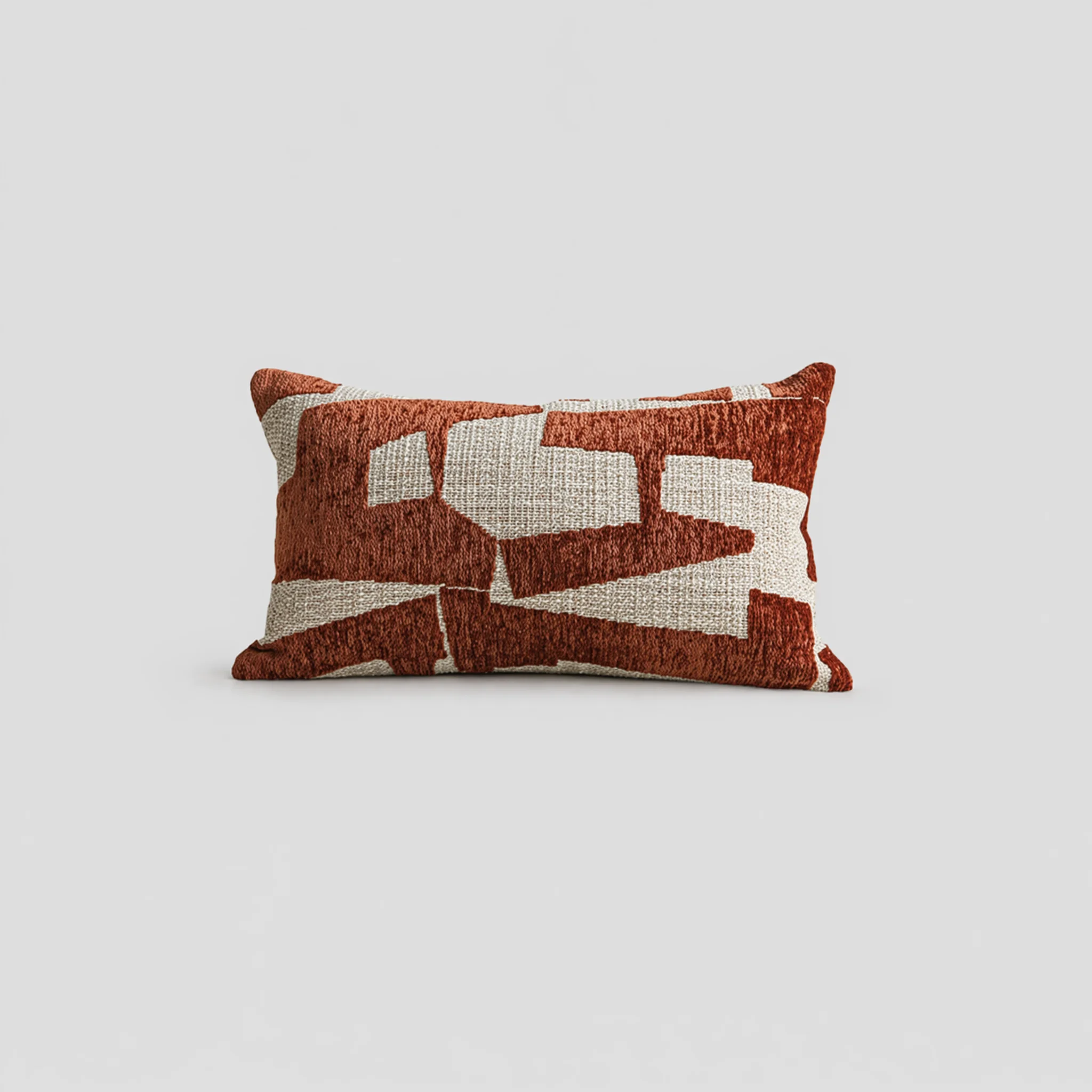 Modern Geometric Velvet Semicircle Pillowcase Soft Decorative Cushion Cover for Sofa Chair Bed 45x45cm/30x50cm