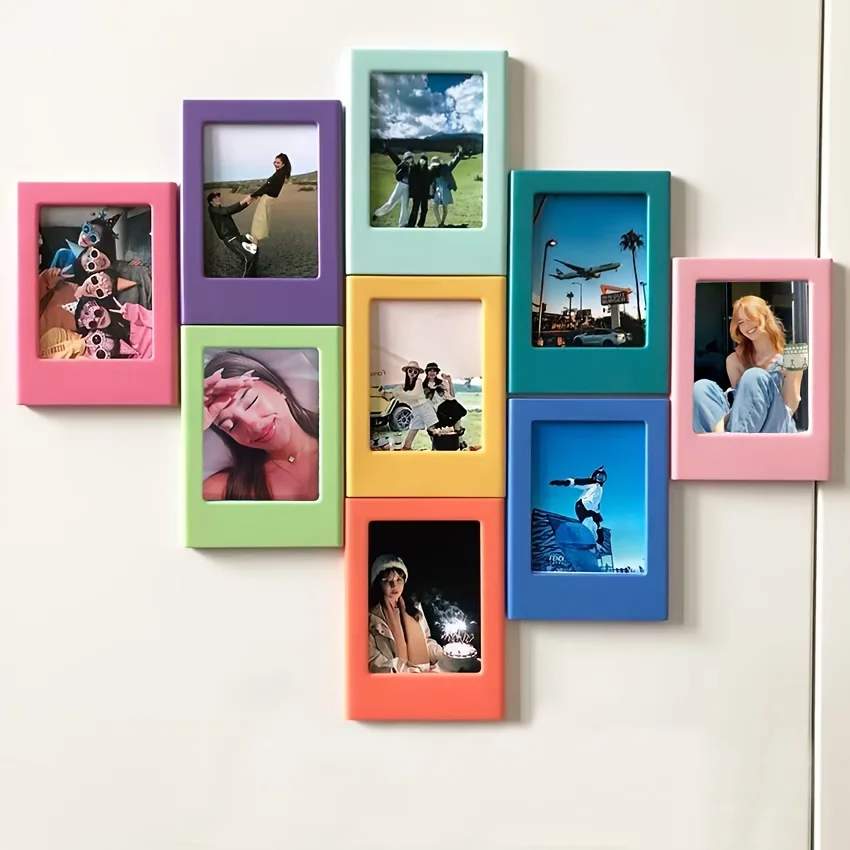1/5 stücke Retro Magnetische Foto Rahmen für Fujifilm Instax 3 zoll Negative Album Display Halter für Küche Home Decor speicher Geschenke – Detail 2