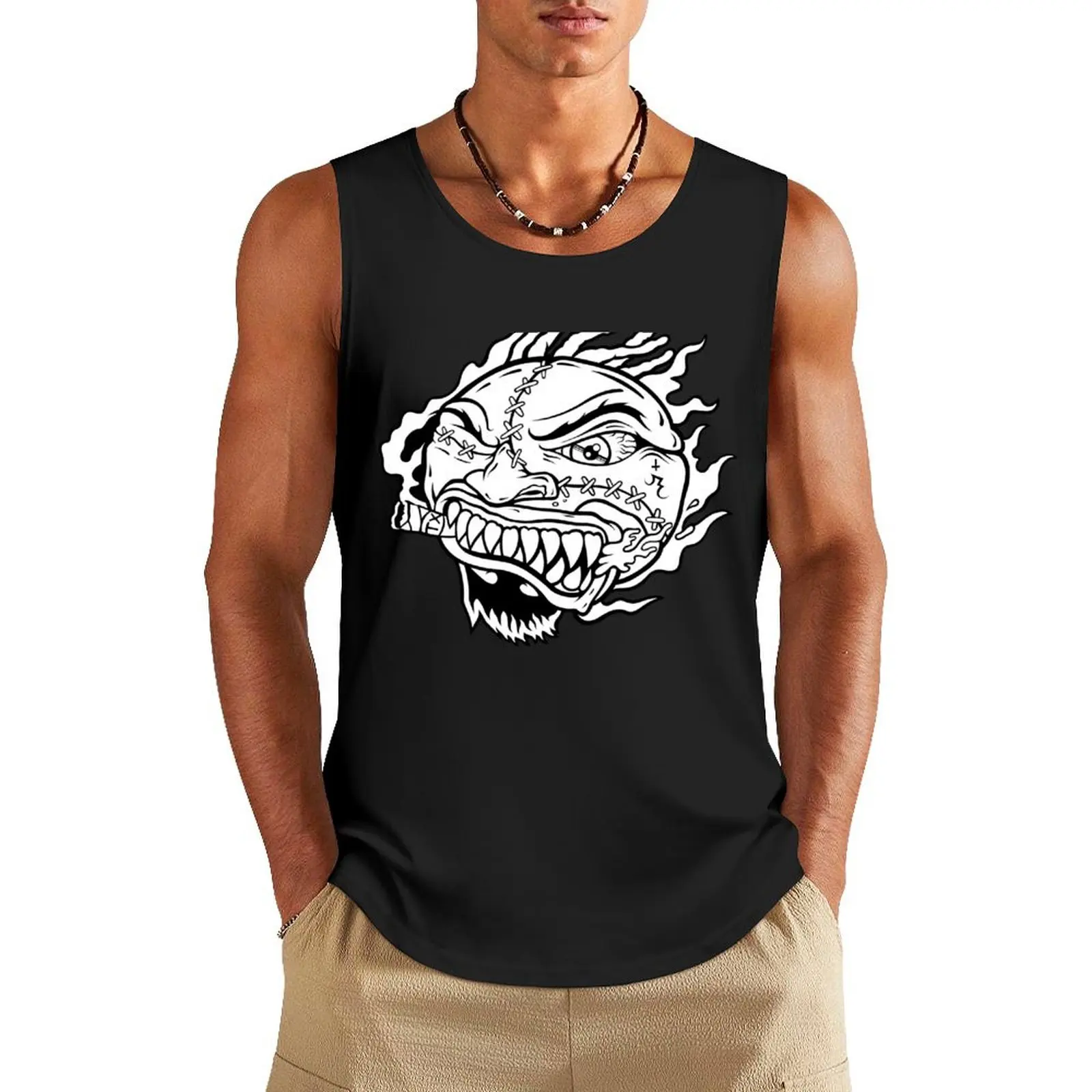 

MADBALL TXHC (B/W) Tank Top Top summer Men's t shirt gym accessories man