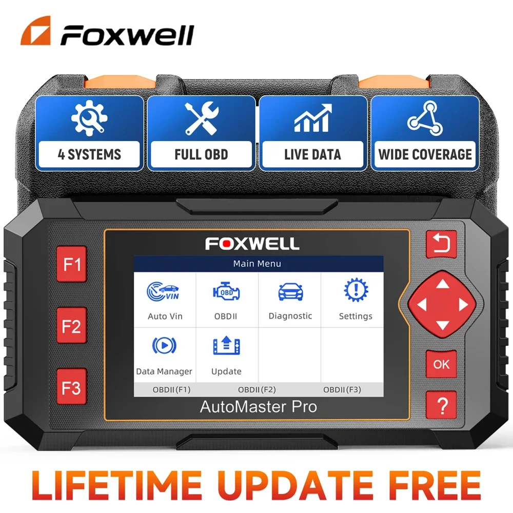 

FOXWELL NT604 Elite OBD2 Professional Car Diagnostic Scan Tool ABS SRS Transmission Engine Code Reader OBD 2 Auto Scanner Tools