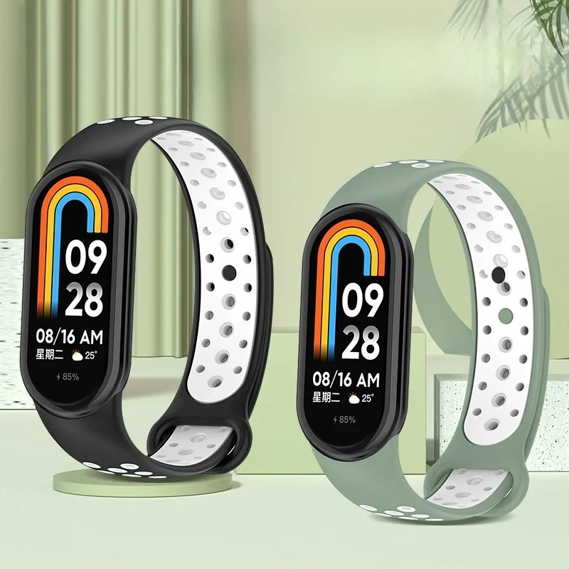 حزام سيليكون لـ Xiaomi Mi Band 10 9 8 ساعة رياضية ناعمة Smatr ملحقات سوار معصم لاستبدال Mi Band 10 Correa