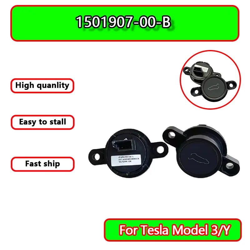 

Tailgate Hatch Release Button Back Liftgate Switch For Tesla Model Y Model 3 2021-2024 Switch For Tesla Model Y 3 1501907-00-B
