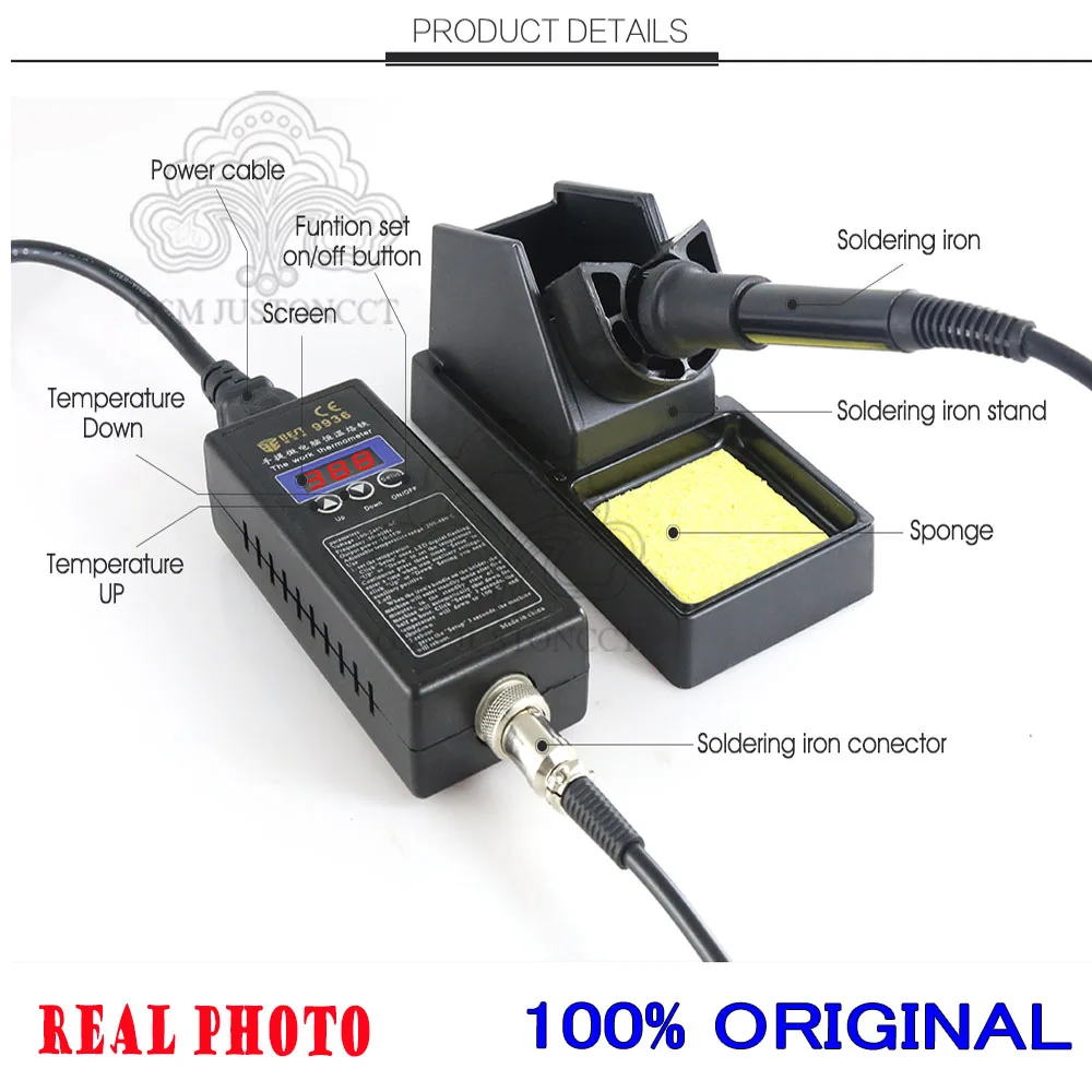 BST-9936 Intelligent Constant Temperature Soldering Station for Motherboard IC Chip Welding Repair Soldering Iron, Portable