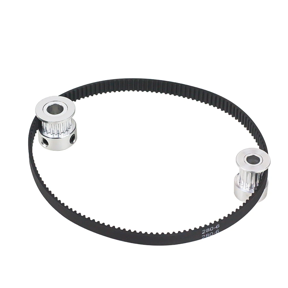 3 Pcs GT2 20 Teeth Aluminum 2GT Timing Pulley Bore 4mm 5mm 6mm 6 35mm 8mm Belt Width 6mm 9mm 10mm 15mm for 3D Printer