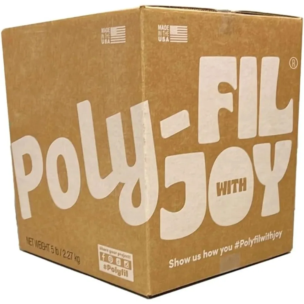 

Poly-Fil® Premium Polyester Fiber Fill, 5 Pound Box