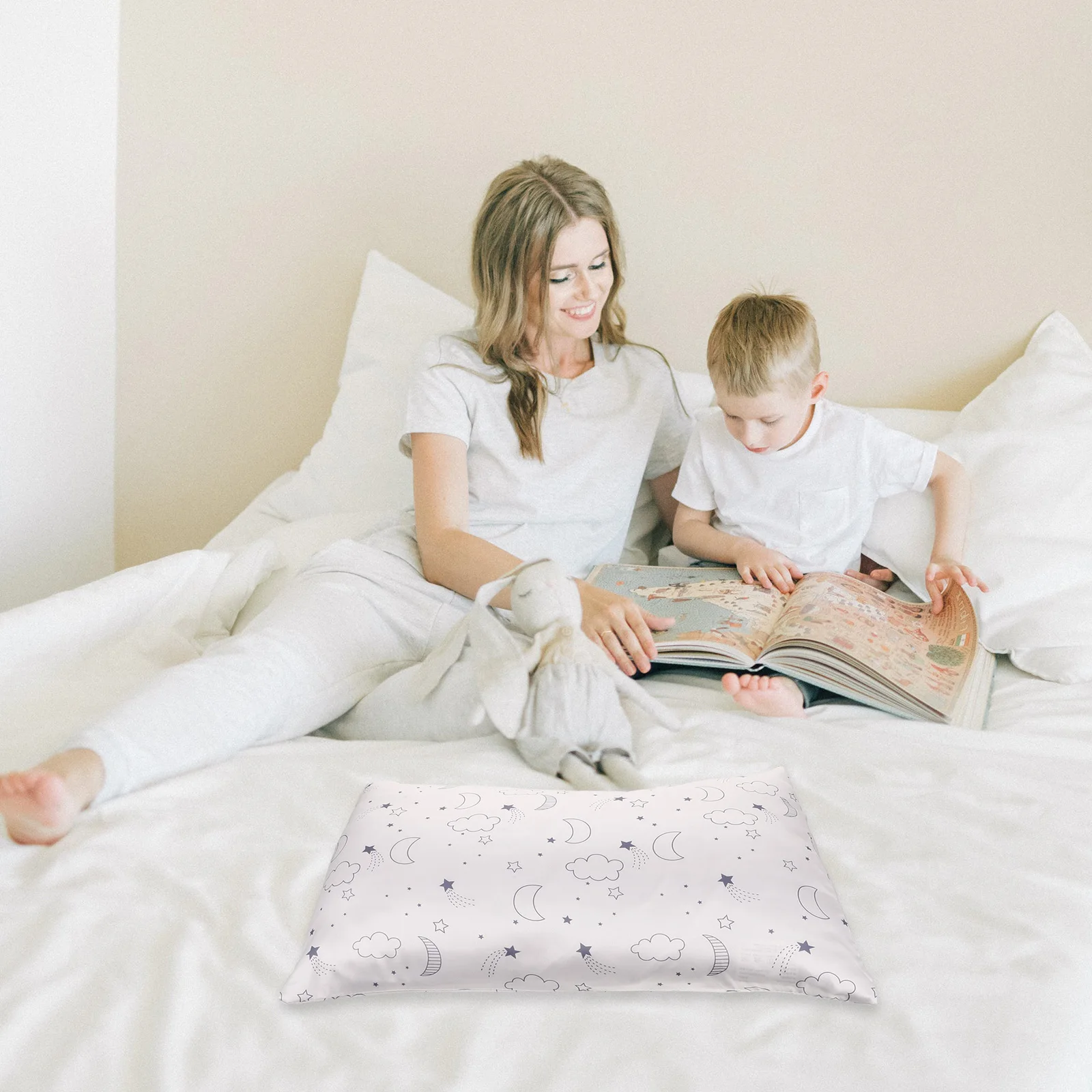 

Kids Pillowcase Children Travel Cartoon Printing Breathable Soft Envelope Closure Toddler Pillow Case Smooth Washable School Use