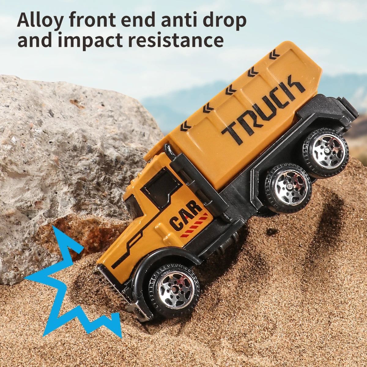 6 teile/satz Legierung Kran Lkw Parkplatz Spielzeug Engineering Fahrzeug Traktor Bagger Bau Set für Jungen Geburtstag Geschenk – Detail 7