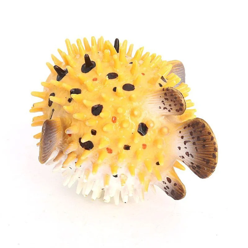 2022 Realistic Ocean Children Cognitive Toys Thorn Dolphin Pufferfish Action Figure Models Series Children Toys Children's Gifts