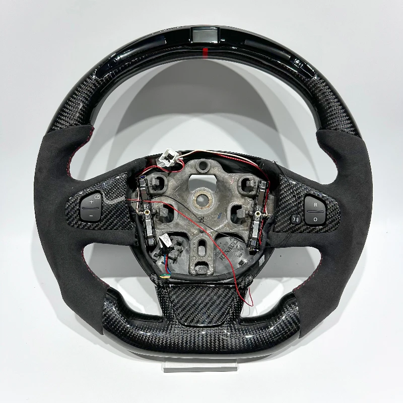 

For Renault Clio 4 Black Carbon Fiber with Suede Automotive Accessories with LED Screen RGB for Clio 4 Clio 5 Drop Shipping