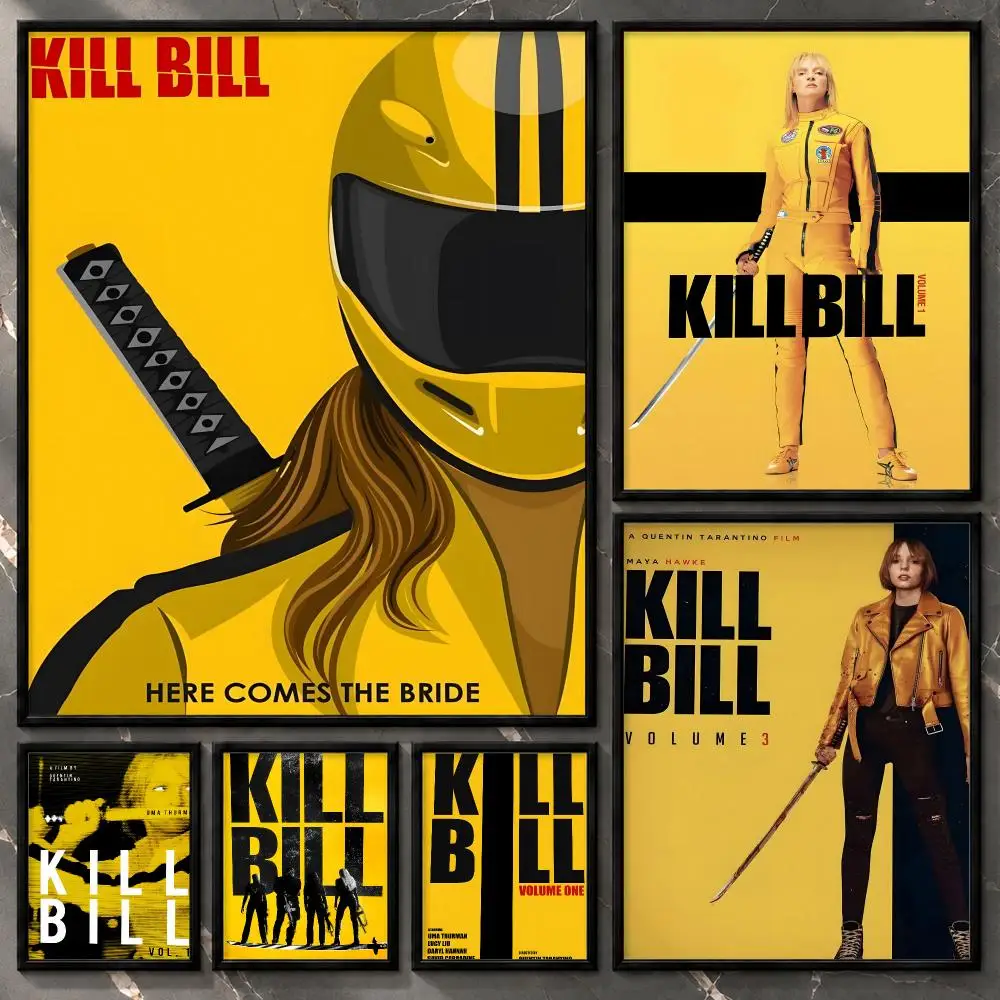 Poster-Cinematic-Scene-Atmospheric-Collector-Character Kill Bill Poster Aesthetic Unframed Wall Prints for Bedroom & Living Room