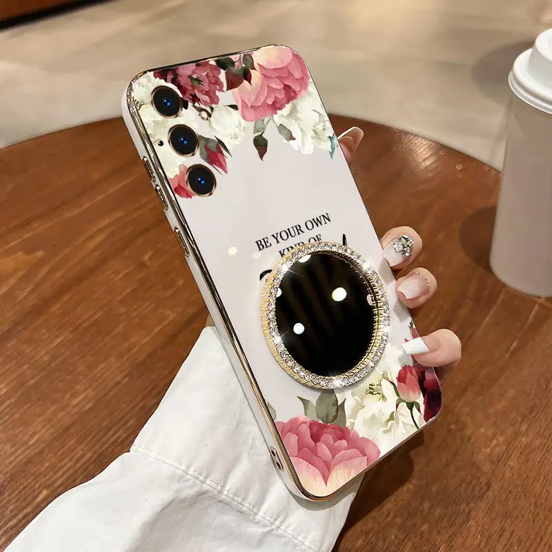 53 زهرة بارك سوار تصفيح قضية الهاتف لسامسونج A50 A91 A52S A34 A53 A35 A71 A42 A52 A25 A55 A50S A73 A54 A51 غطاء #6