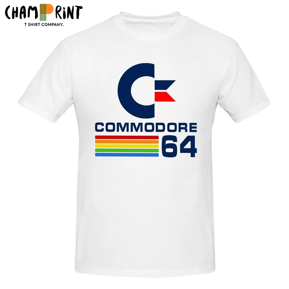 Commodore 64 Retro 8bit Men's T Shirts Vintage Tees Short Sleeve Crewneck T-Shirts Pure Cotton Adult Clothing