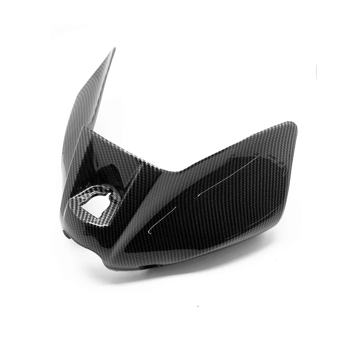 Front Tank Cover Ignition Key Cowl Fairing For Kawasaki Ninja 650 EX650 2012-2016 ER6N ER-6F 2013 2014 2015 Carbon Fiber Look