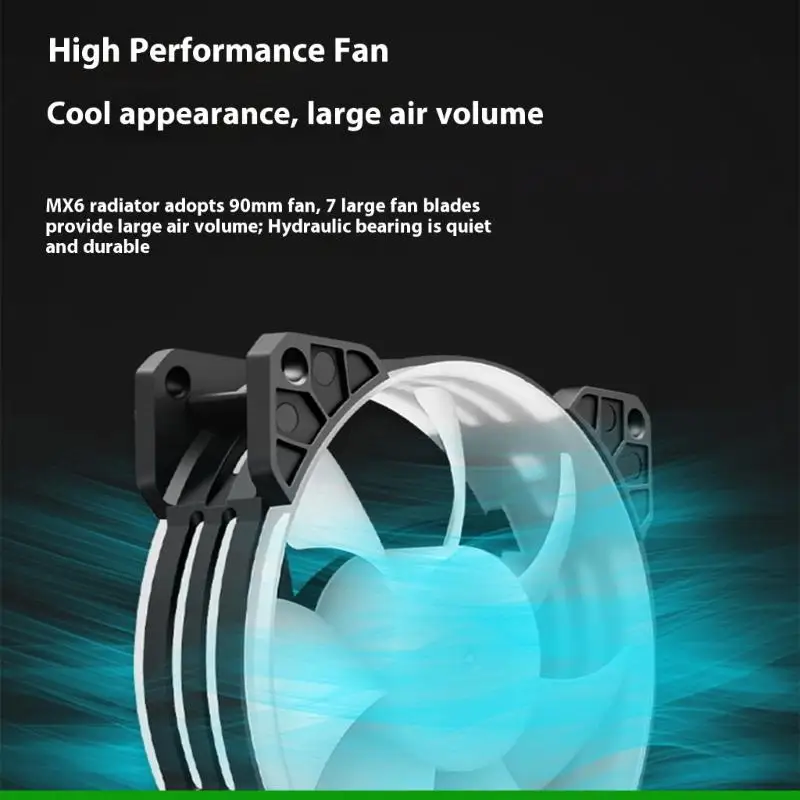 U55C تبريد وحدة المعالجة المركزية مروحة التبريد PWM ARGB معالج تبريد الهواء مروحة المبرد لLGA