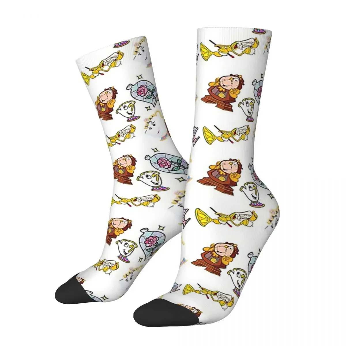 Chaussettes longues Harajuku toutes saisons pour hommes et femmes, bas super doux, accessoires de beauté, cadeau d'anniversaire