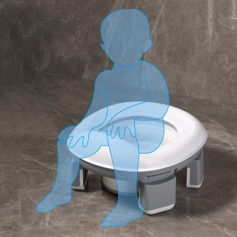 Viagem Potty Training Toilet for Kids & Toddlers Potty portátil para crianças Reutilizável Travel Toilet com forros