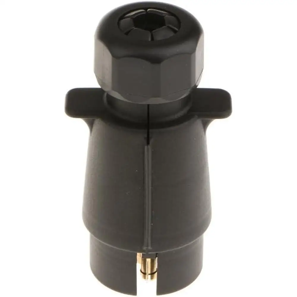 Trailer Car Caravan RV Camper 7 Pin Plug Wiring Tow 12V Black Plastic Plug 12N Car Accessories For Caravan Truck Boat Van suv