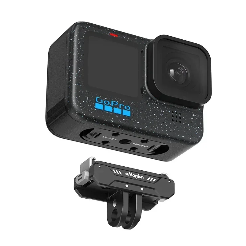 Support magnétique à dégagement rapide pour caméra d'action GoPro, support en alliage d'aluminium, ultra-léger, haut, accessoires