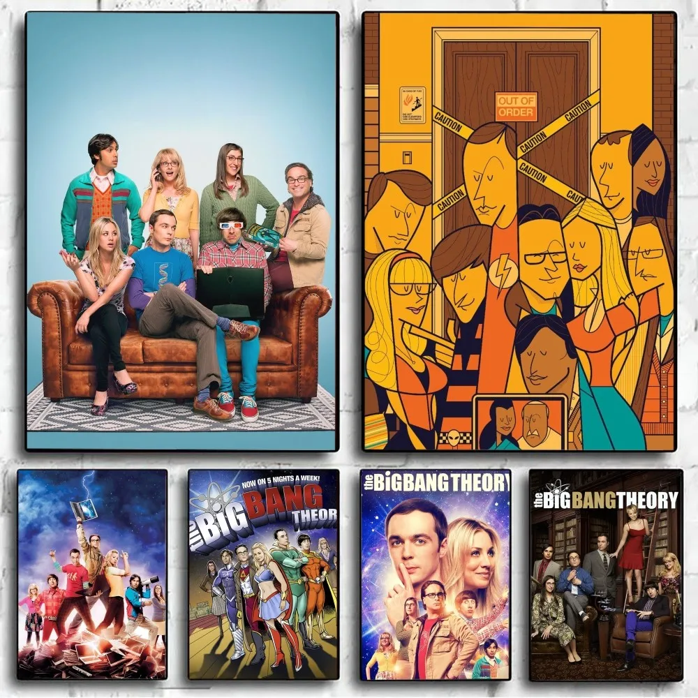 The Big Bang Theory Classic Tv No Framed Poster Kraft Club Bar Paper Vintage Poster Wall Art Painting Bedroom Study Stickers