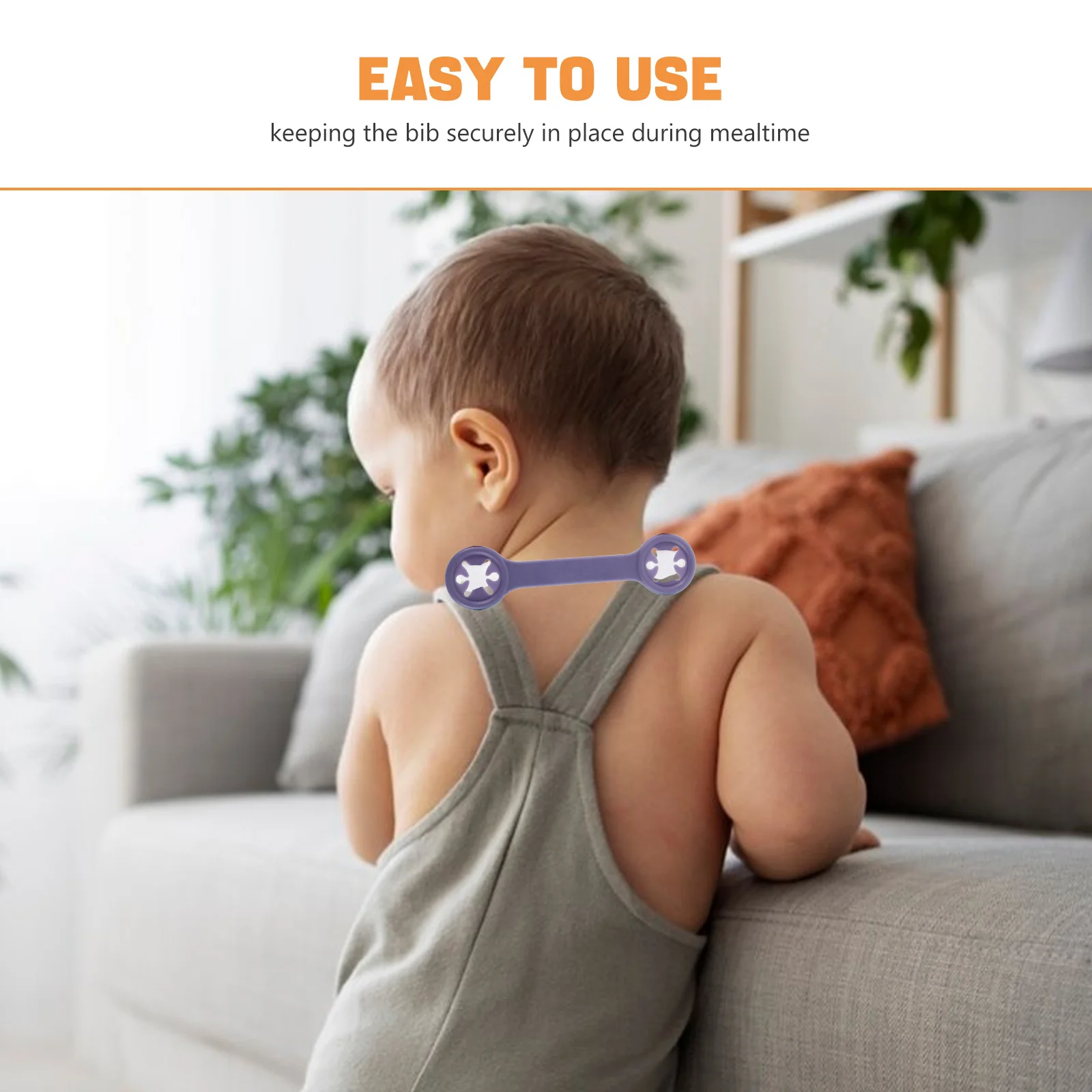 6 قطعة مقاطع مريلة الطفل أصحاب قابل للتعديل لحديثي الولادة الرضع تغذية وجبة وقت السفر استخدام لعبة عربة كليب المرايل هوة كليب #4