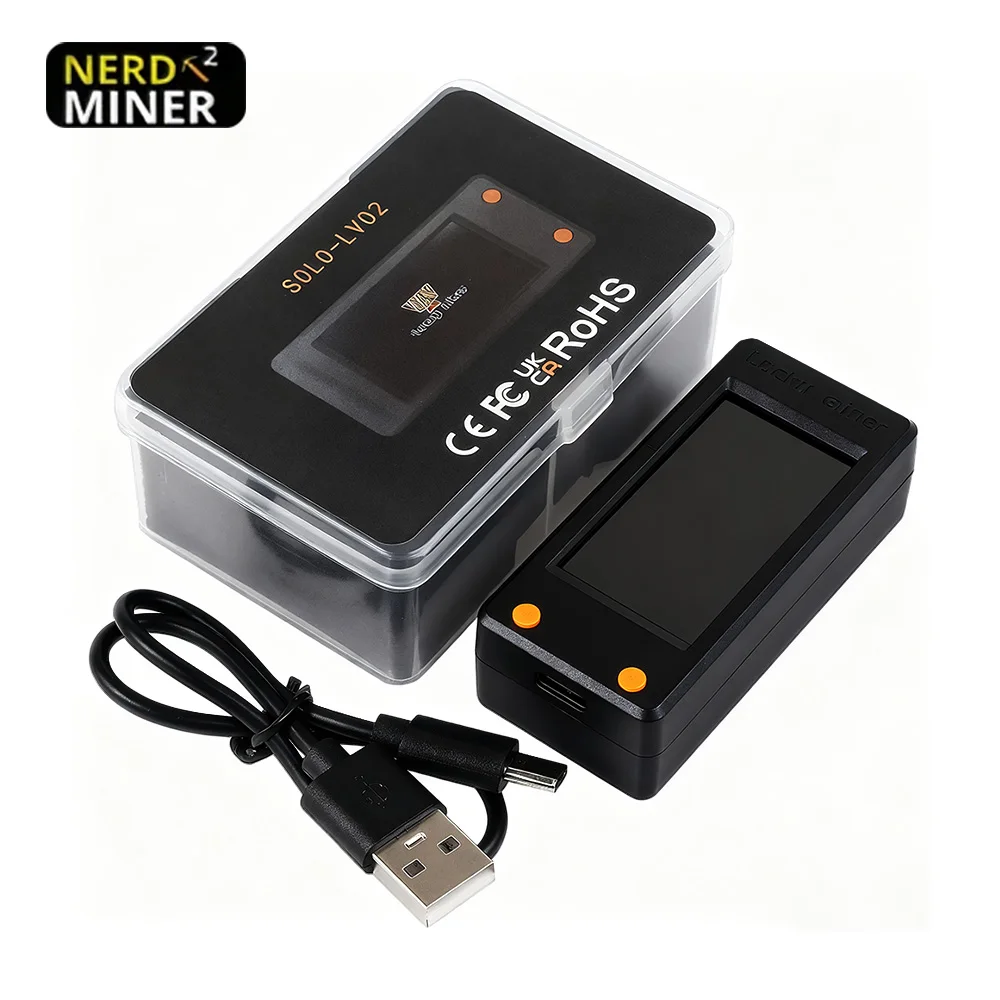 NerdMiner V2 T-Display S3 Style LV02 Bitcoin Solo Miner 250KH/s |   Miner BTC o bardzo niskim poborze mocy 1,2 W z inteligentnym wyświetlaczem LCD o przekątnej 2,8 cala — zdjęcie produktu 6