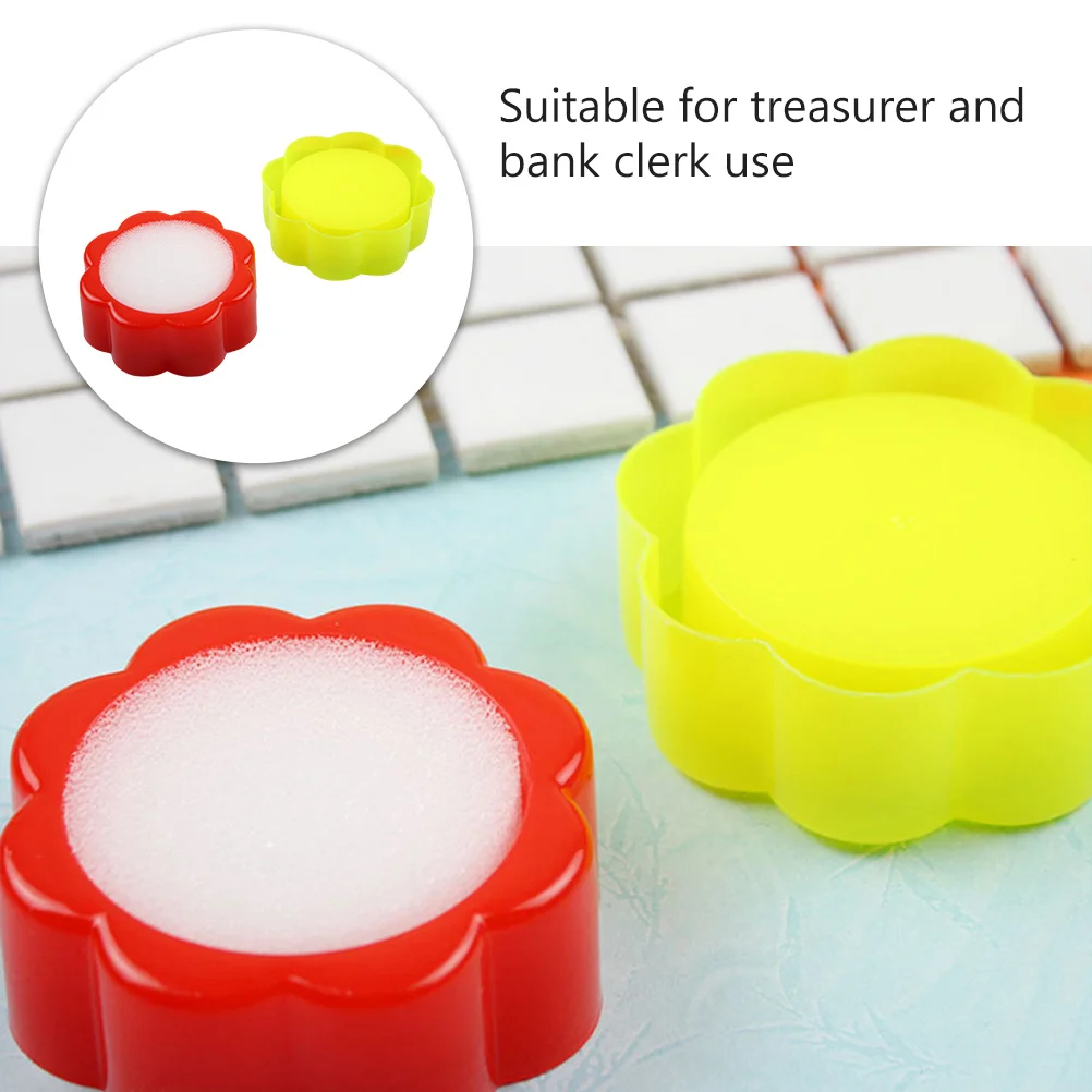 10 PCS Money Counting Hand Wet Device Machine Treasurer Supplies Banker Cotton Sponge Tools