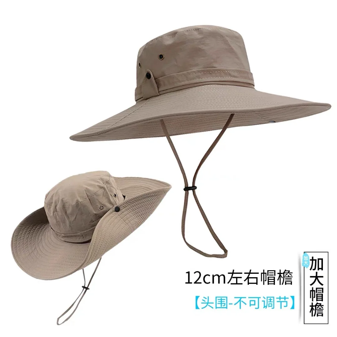 Western cowboy hat women can store outdoor mountaineering sunshade hat day fisherman hat summer hiking travel big cornicehats