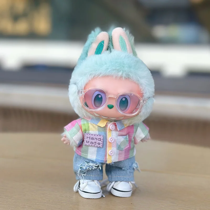 

Для одежды Labubu, полосатый свитер, подходящий наряд с подвеской в шляпе, можно сочетать в соответствии с вашими профилактиками, аксессуары Labubu